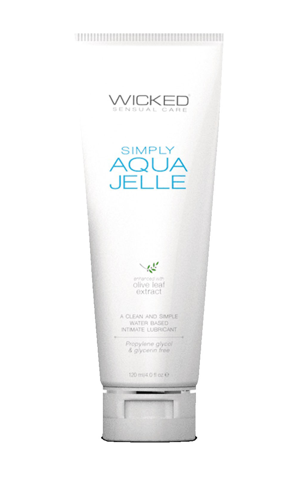 Wicked Simply Aqua Jelle 120 ml Water Based Anal Lubricant White Anal Lubricant