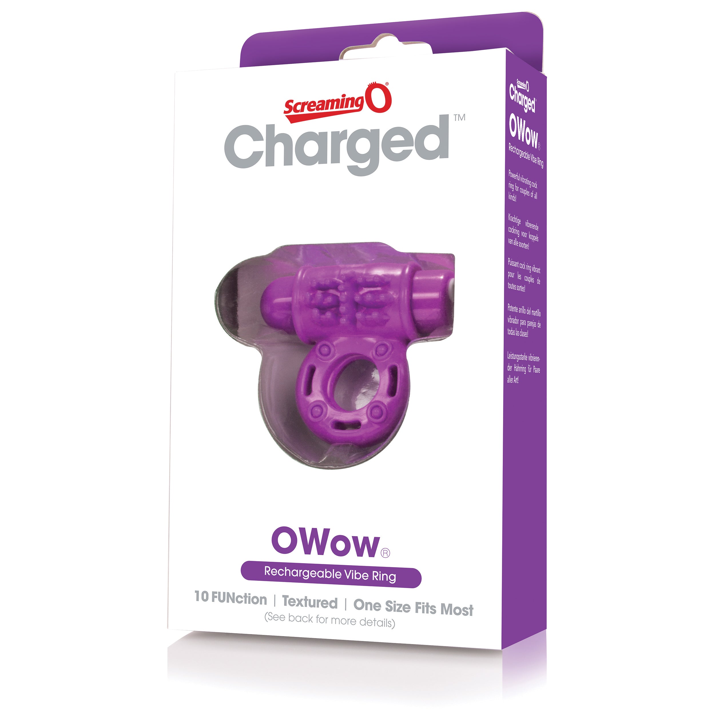 O Wow Ring Rechargeable Vibrating Cock Ring with 10 Vibration Functions SEBS Material > Cock Ring > Vibrating