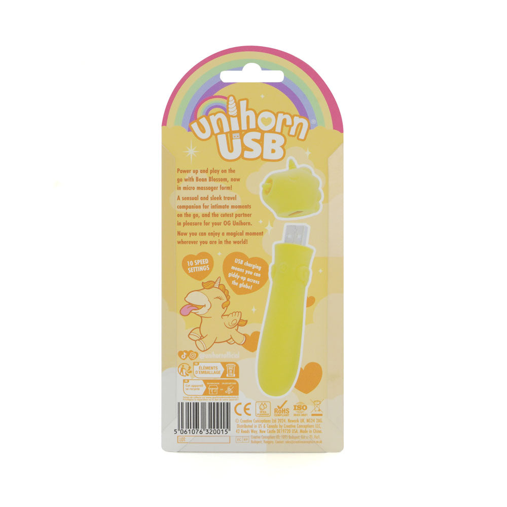 Unihorn USB Bullet Bean Blossom 10 Speed USB Rechargeable Vibrator BULLETS & EGGS