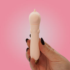 Unihorn Heart Throb Coral USB Rechargeable Vibrating Bullet 4 Inches BULLETS & EGGS