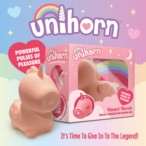 Unihorn Heart Throb Pulsating Unicorn Vibe Toy Suction Stimulator