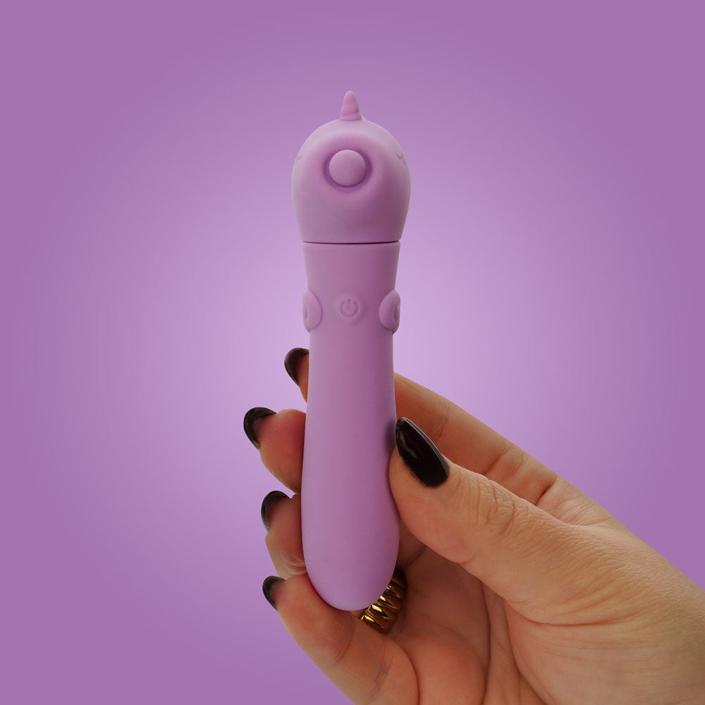 Unihorn Karma Lilac USB Rechargeable Silicone Bullet Vibrator with 10 Speeds > Vibrators > Ladies > Clitoral Vibrators and Stimulators