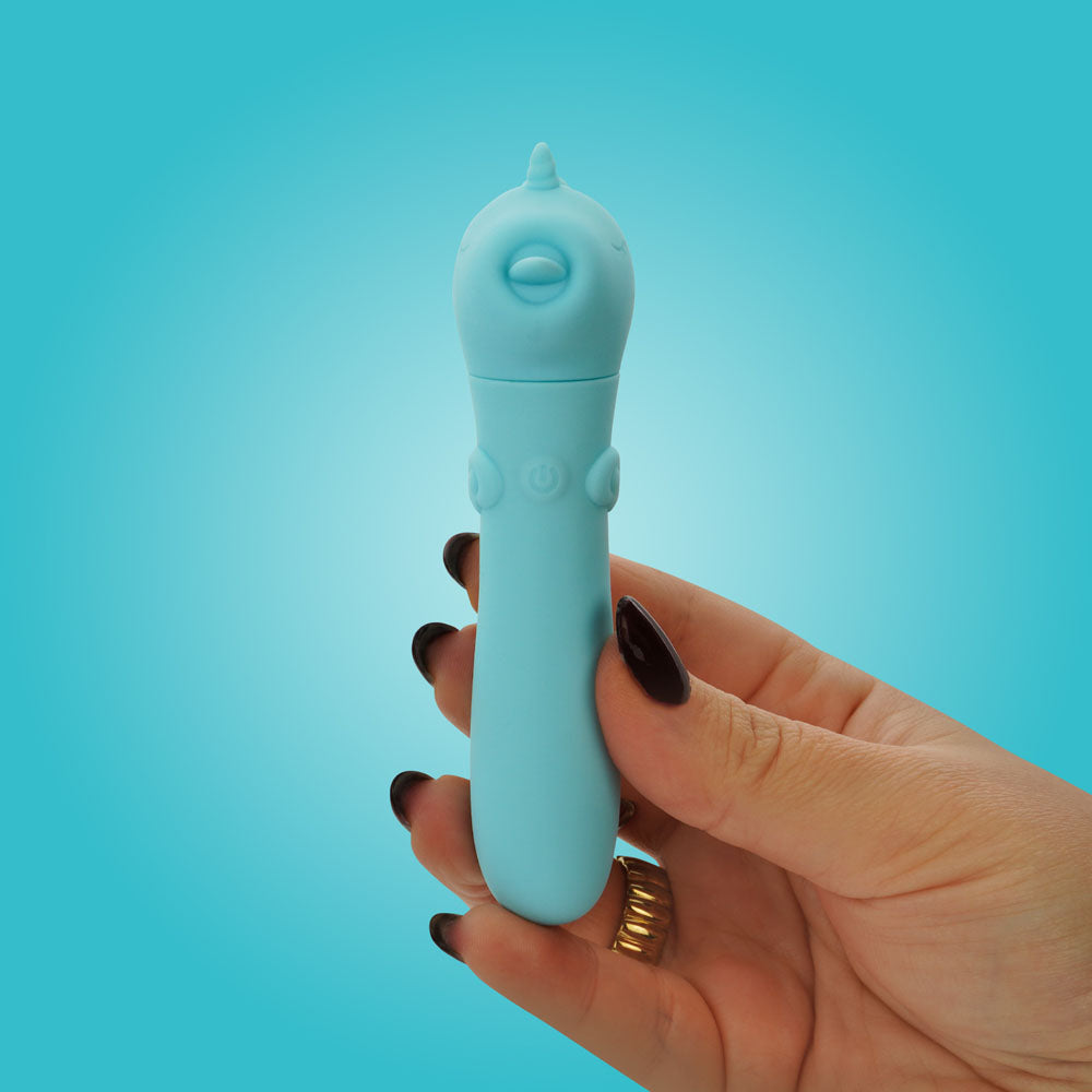 Unihorn Teal USB Rechargeable Vibrating Bullet - Mount'n Peak BULLETS & EGGS