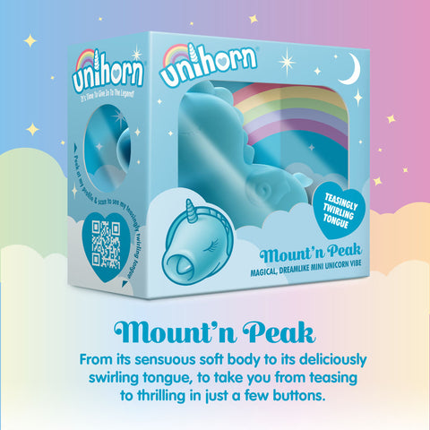 Unihorn Mountn Peak Twirling Tongue Unicorn Vibe Suction Stimulator