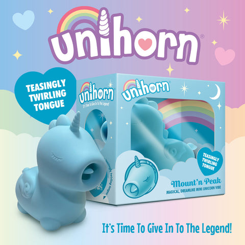 Unihorn Mountn Peak Twirling Tongue Unicorn Vibe Suction Stimulator