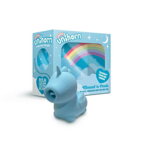 Unihorn Mountn Peak Twirling Tongue Unicorn Vibe Suction Stimulator