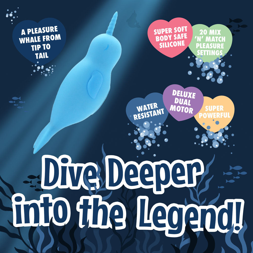 Unihorn of the Sea Neigh Mo Narwhal – Luxury Silicone Vibrator > Vibrators > Ladies > Clitoral Vibrators and Stimulators