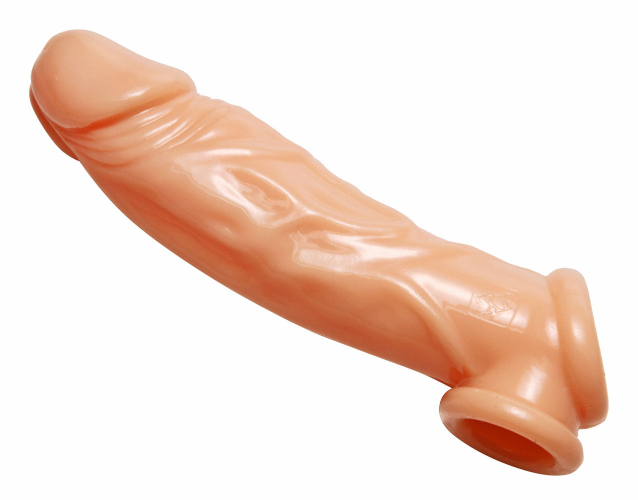 Size Matters Realistic Flesh Penis Enhancer and Ball Stretcher 8 Inch Beige Flesh Pink > Sex Toys For Men > Penis Sleeves