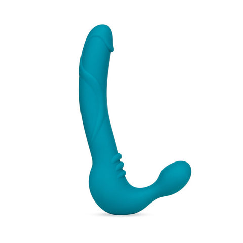Temptasia Luna Strapless Silicone Dildo in Teal > Dildos > Strapless Strap Ons