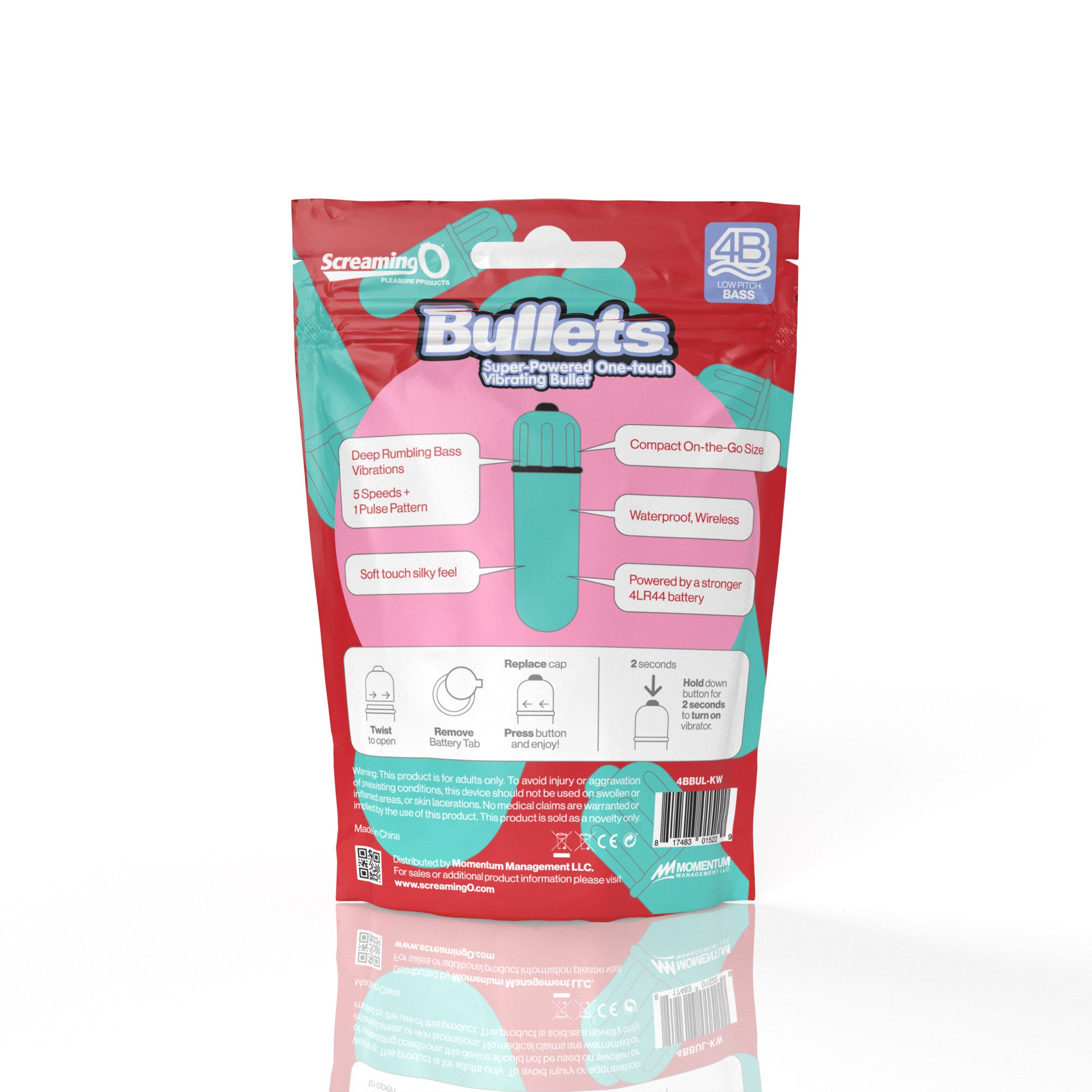 Bullets 4B Low Pitch Bass (Kiwi) > Vibrators > Mini Vibrators