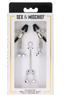 Shadow Bell Adjustable Nipple Clamps with Silver Bells – Nipple Jewelry > Sex Toys > Nipple Clamps