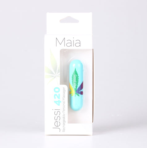 Maia Jessi 420 Teal 7.6 cm Bullet Vibrator > Vibrators > Mini Vibrators