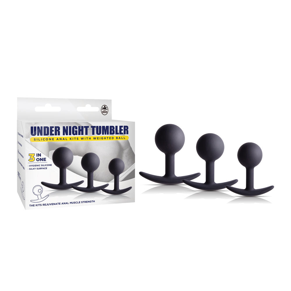 Under Night Tumbler - Silicone Anal Kit With Weighted Ball > Anal Range > Butt Plug Kits