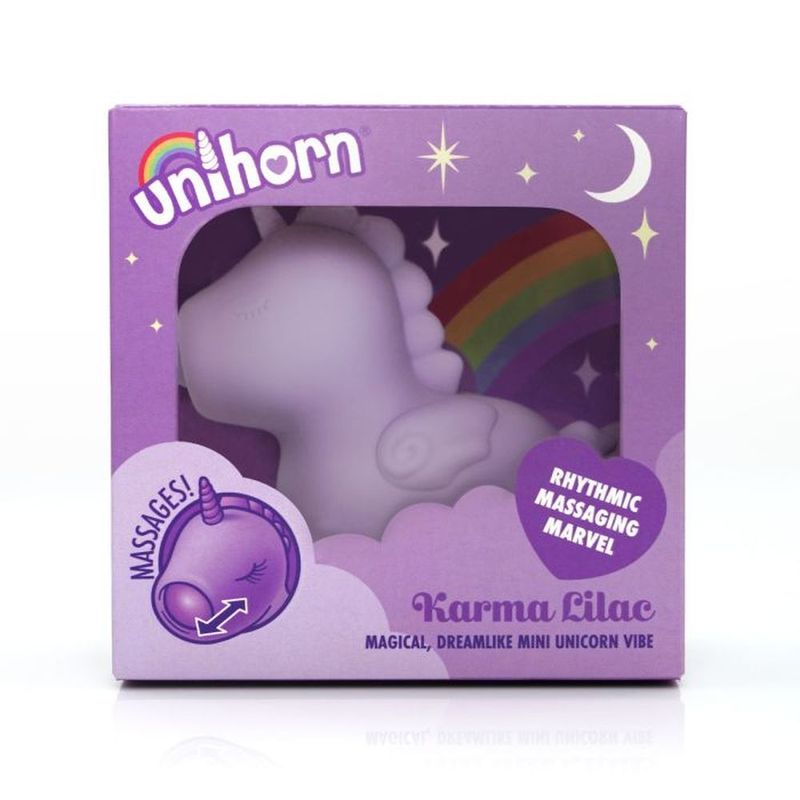 Karma Lilac Mini Unicorn Vibrator – Silicone Dual Motors 10 Vibration Speeds Secondary image