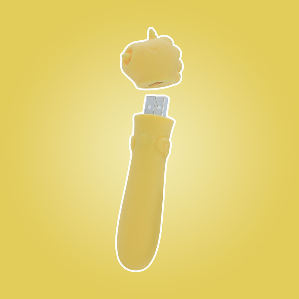 Unihorn USB Bullet – Rechargeable 10-Speed Silicone Vibrator > Vibrators > Ladies > Clitoral Vibrators and Stimulators