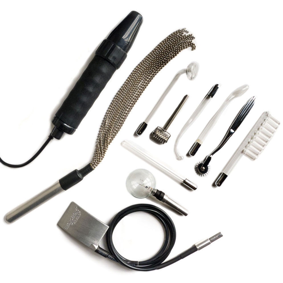 Kinklab Agent Noir Neon Wand Kit – ElectroErotic Sensation Set Electrosex Kit E-STIM TOYS