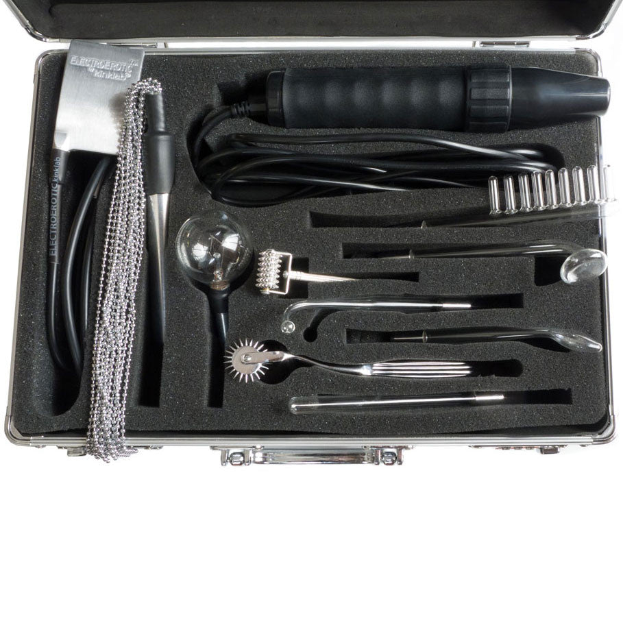 Kinklab Agent Noir Neon Wand Kit – ElectroErotic Sensation Set Electrosex Kit E-STIM TOYS