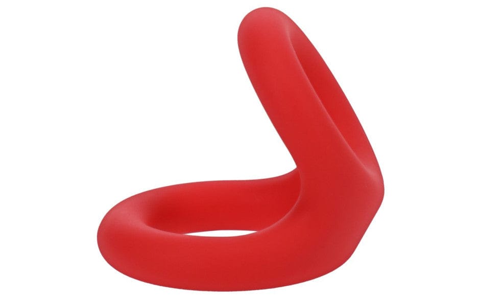 Uplift Silicone Cock Ring in Crimson Secondary image