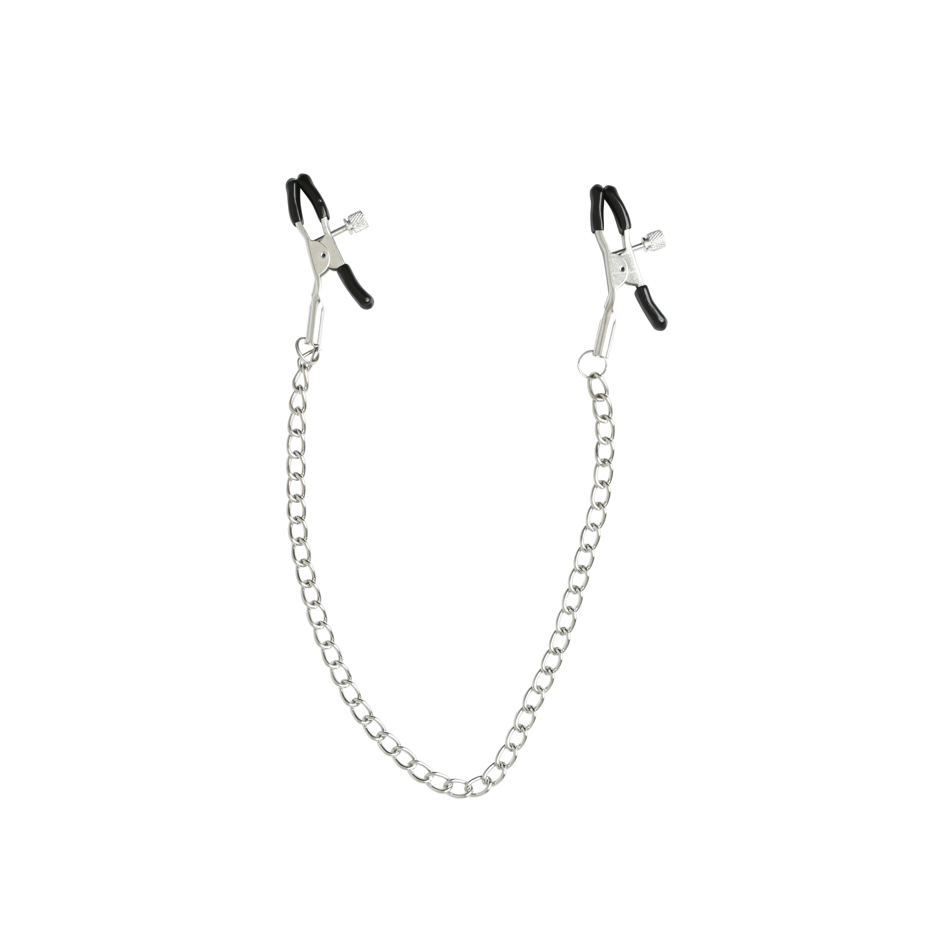 Sex and Mischief Chained Nipple Clamps – Adjustable Rubber-Tipped Nipple Clamps > Sex Toys > Nipple Clamps