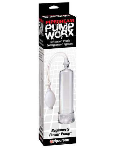 Pump Worx Beginner Power Pump Penis Pump for Enhanced Size and Confidence Clear Pumps