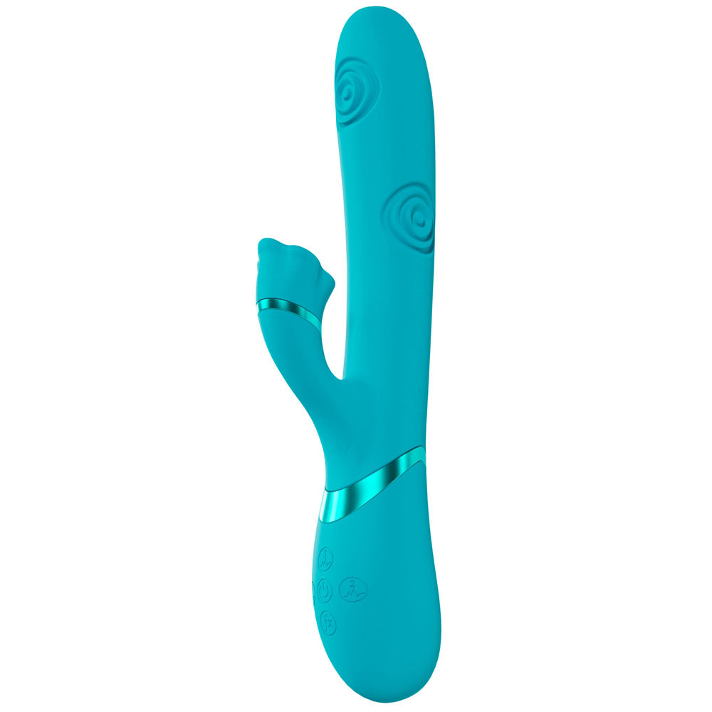 VIVE Fiore - 25 cm USB Rechargeable Tapping Rabbit Vibrator VIBRATORS-RABBIT