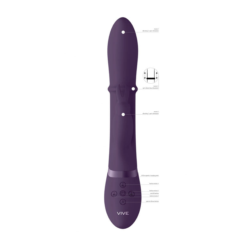 Vive Halo 24.5 Centimeter Rabbit Vibrator > Vibrators > Ladies > Rabbit