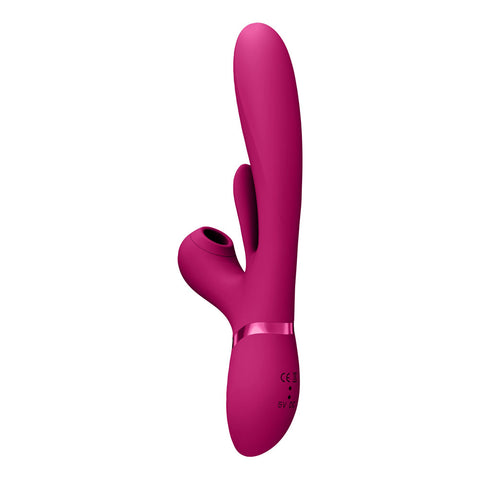 Vive Ena Rabbit Vibrator With Flapping Tongue Pink VIBRATORS-RABBIT