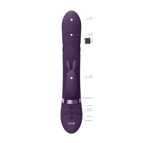 Vive Nari Rabbit Vibrator Deep Purple VIBRATORS-RABBIT