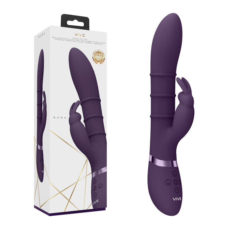 Vive Sora G-Spot Rabbit Vibrator Purple Purple > Vibrators > Ladies > Rabbit