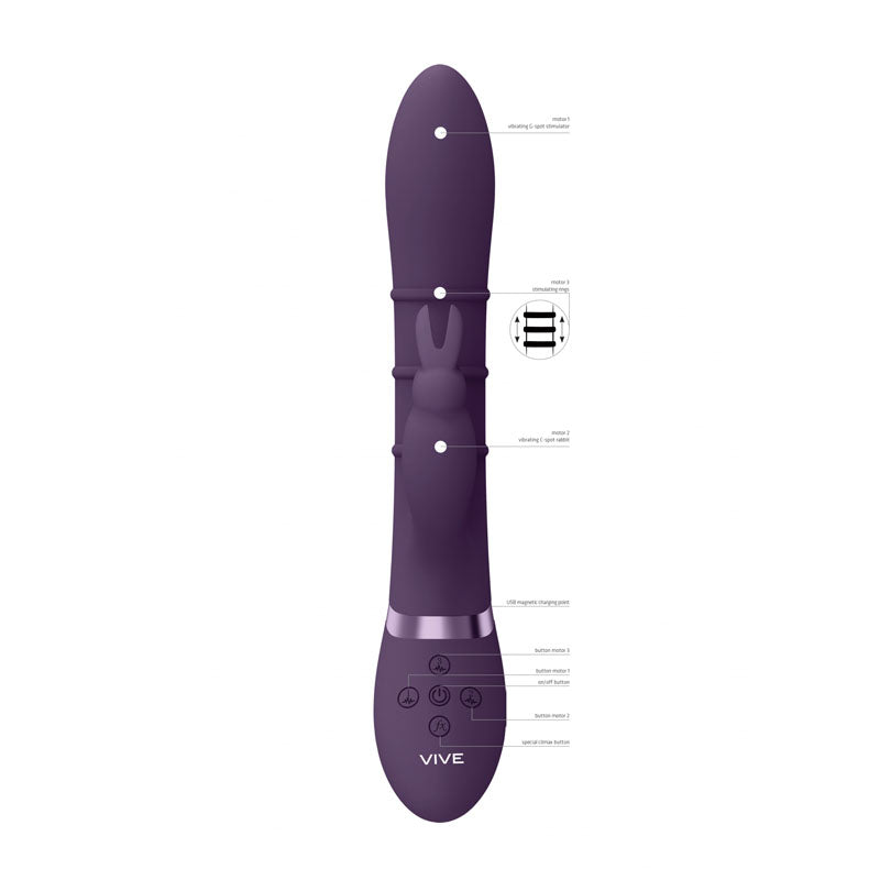 Vive Sora G-Spot Rabbit Vibrator Purple > Vibrators > Ladies > Rabbit