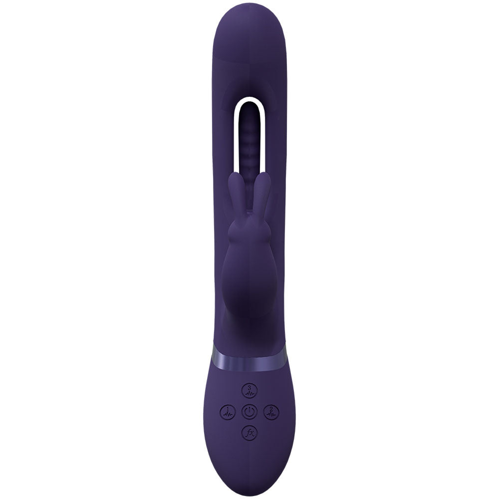 Vive Mika 9.13 Inch Flapping Tongue Rabbit Vibrator | Deep Purple 3 Motors > Vibrators > Ladies > Rabbit