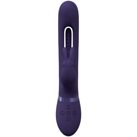 Vive Mika Flapping Tongue Rabbit Vibrator Deep Purple VIBRATORS-RABBIT