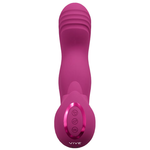 Vive Yumi Triple Motor G Spot Vibrator Deep Pink Vibrators - G Spot