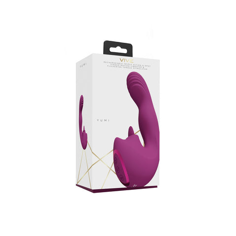 Vive Yumi Triple Motor G Spot Vibrator Deep Pink Vibrators - G Spot
