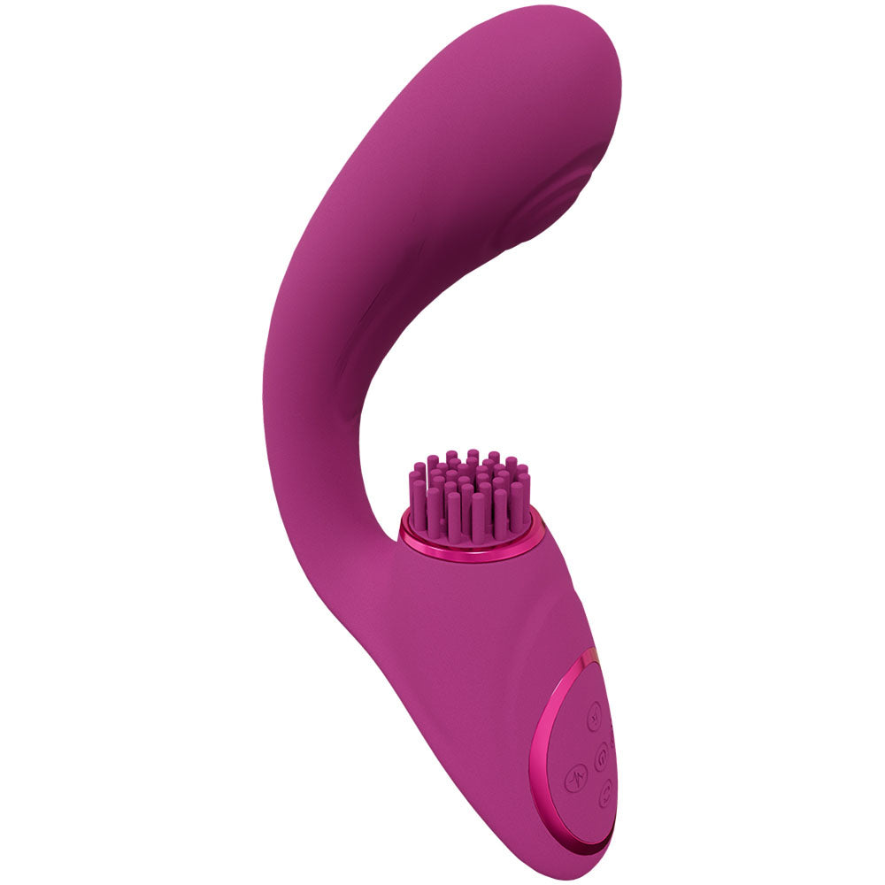 Vive Gen Pulse Wave Vibrator with Stimulating Bristles Pink > Sex Toys For Ladies > Air Pulsation