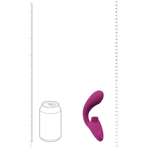 Vive Gen Pulse Wave Vibrator with Stimulating Bristles Pink STIMULATORS