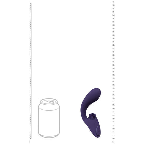 Vive Gen Pulse Wave Vibrator with Stimulating Bristles Deep Purple Vibrators