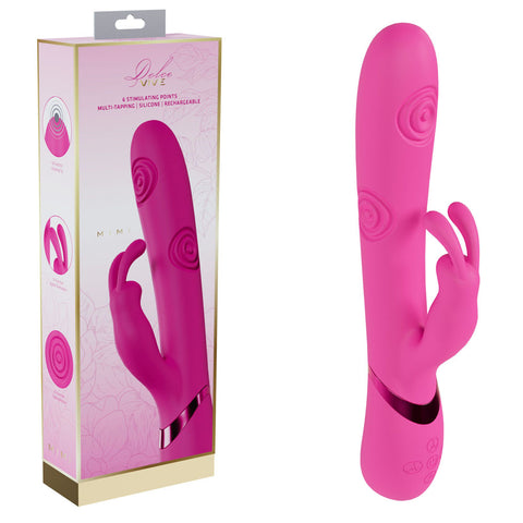VIVE Mimi - 25 cm USB Rechargeable Vibrating Rabbit Vibrator Pink VIBRATORS-RABBIT