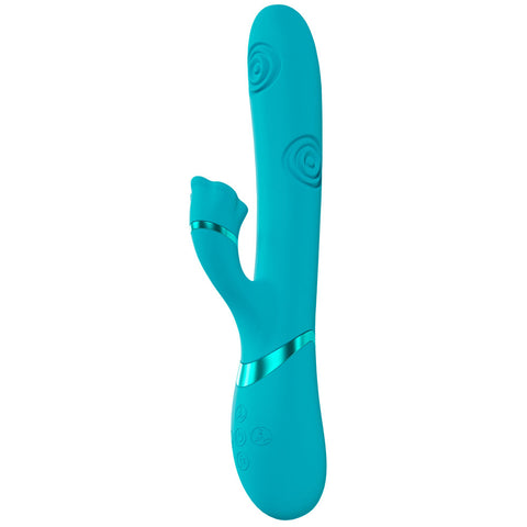 VIVE Fiore - 25 cm USB Rechargeable Tapping Rabbit Vibrator VIBRATORS-RABBIT