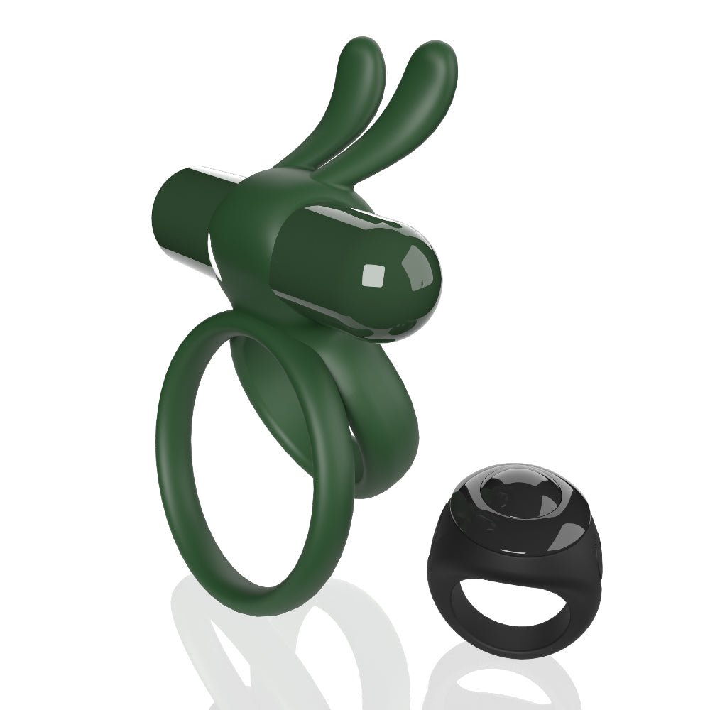 Ohare XL (Green) – Rechargeable Waterproof Remote-Controlled Rabbit Vibrator with Double-Ring Design Secondary image