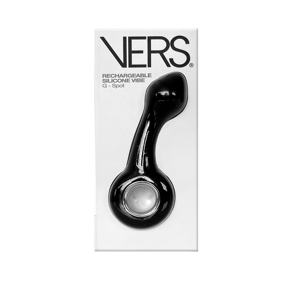 VERS Silicone G Spot Vibe 13.8 cm Long Black > Sex Toys For Ladies > G-Spot Vibrators