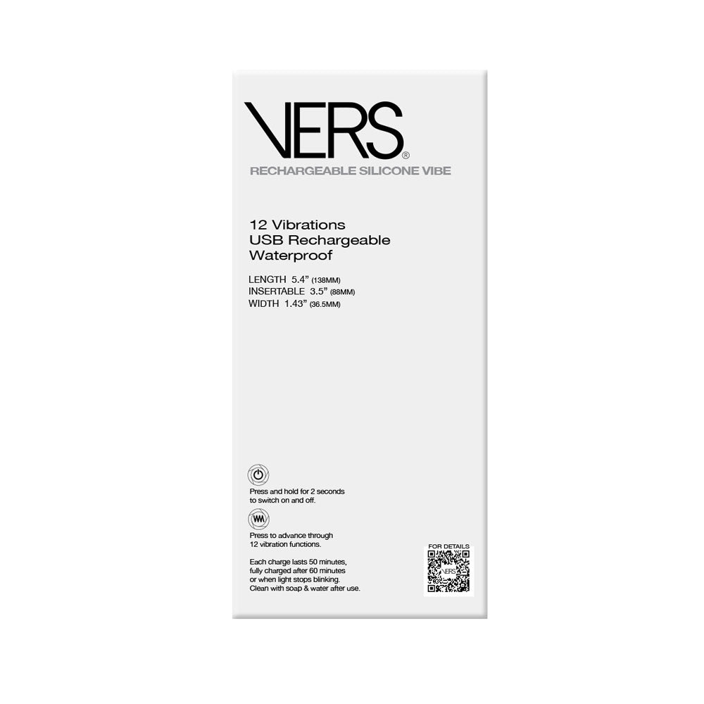 VERS Silicone G Spot Vibe 13.8 cm Long > Sex Toys For Ladies > G-Spot Vibrators
