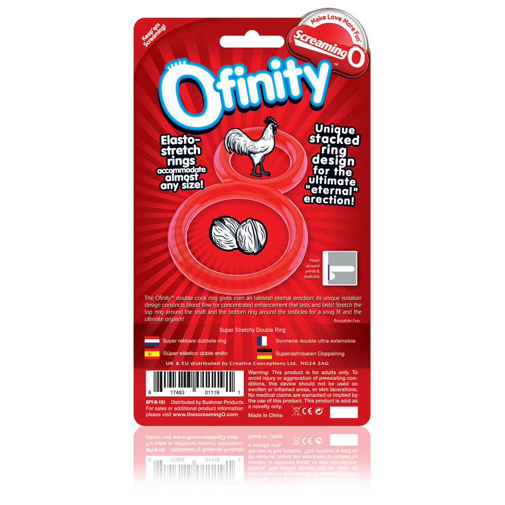 Ofinity Double Erection Ring – Stretchy Silicone Adjustable Cock Ring > Cock Ring > Single
