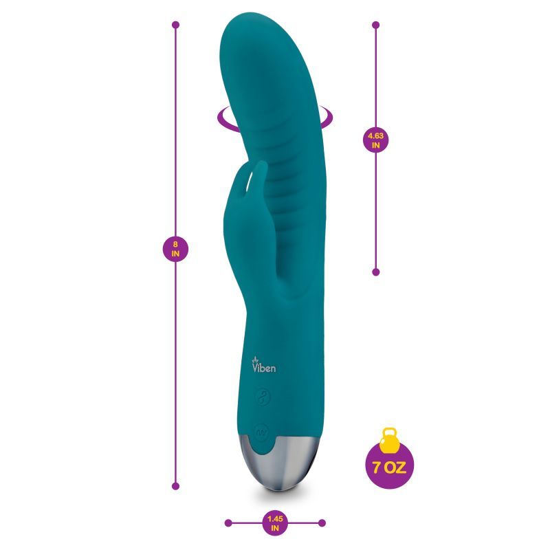 Viben Alluring Come Hither Rabbit Vibe Ocean G-Spot Massager Vibrators - G Spot