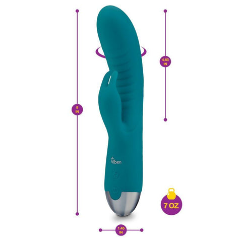 Viben Alluring Come Hither Rabbit Vibe Ocean G-Spot Massager Vibrators - G Spot