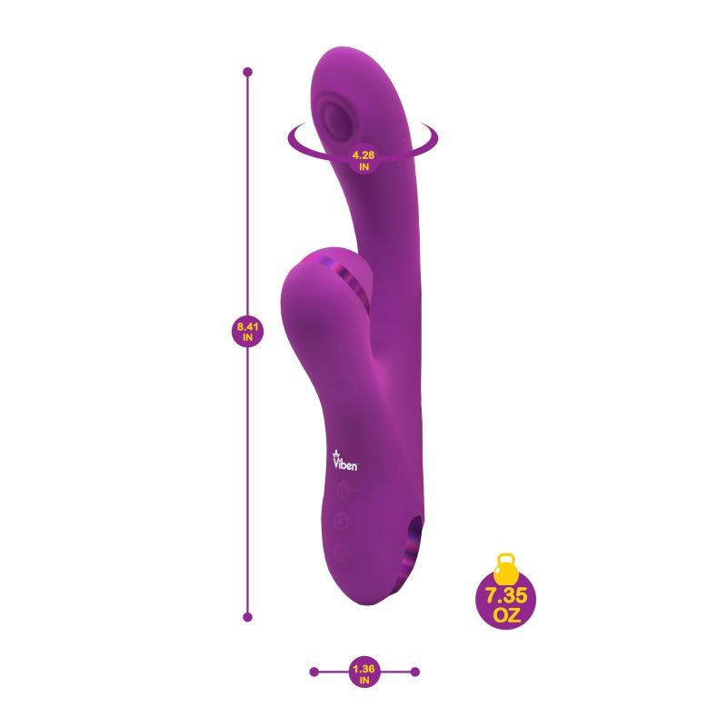 Viben Dazzle Thumping Rabbit in Berry > Vibrators > Ladies > Rabbit