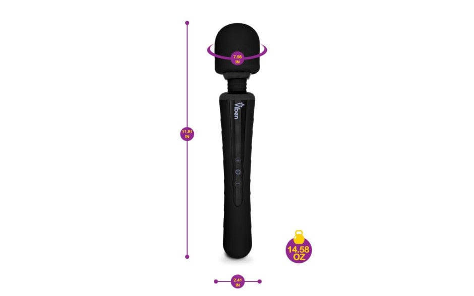 Viben Obsession Wand Massager in Black > Sex Toys > Massage Wands
