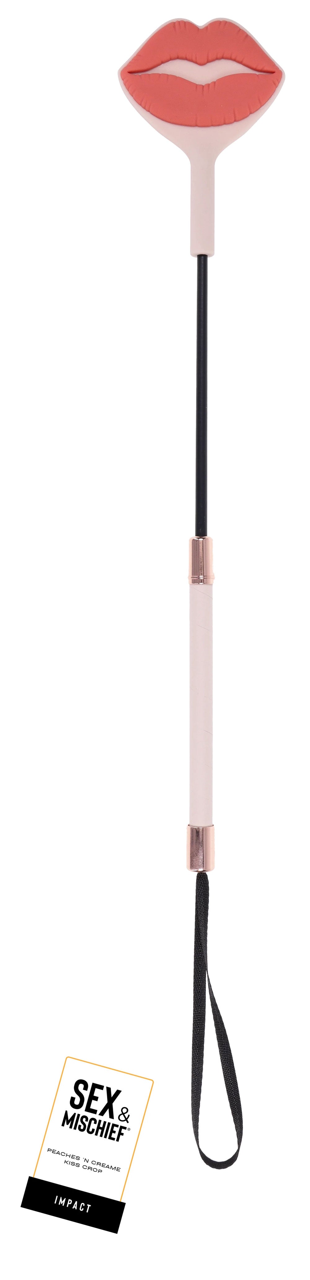 Peaches N Creame Kiss Crop (Peach) – Silicone Impact Crop Peach > Bondage Gear > Crops