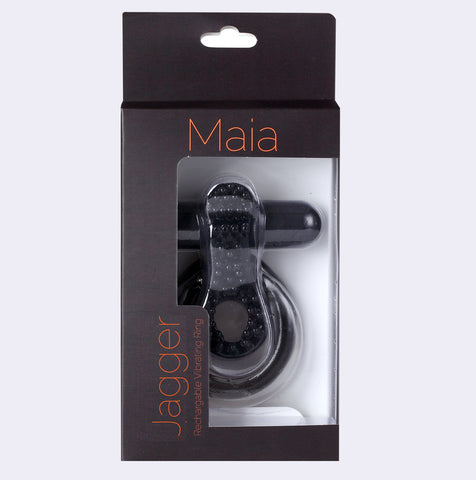 Maia Jagger USB Rechargeable Vibrating Cock and Ball Ring Cock Rings Vibrating