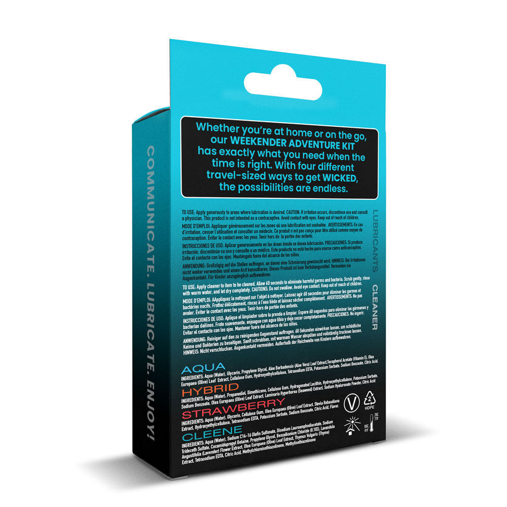 Wicked Weekender Adventure Kit – Travel-Sized Pleasure Kit 30ml Bottles Secondary image
